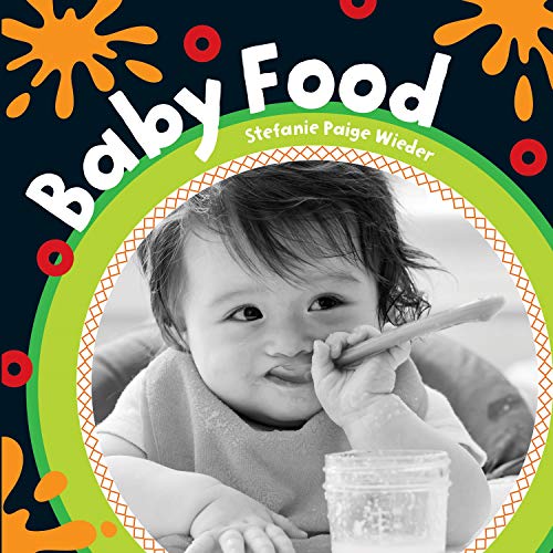 Book cover featuring a baby being fed with a spoon.