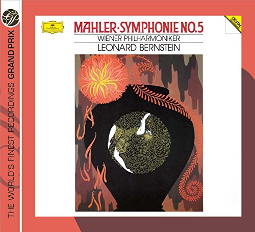 CD cover for Mahler’s Symphony No.5, featuring abstract floral design.