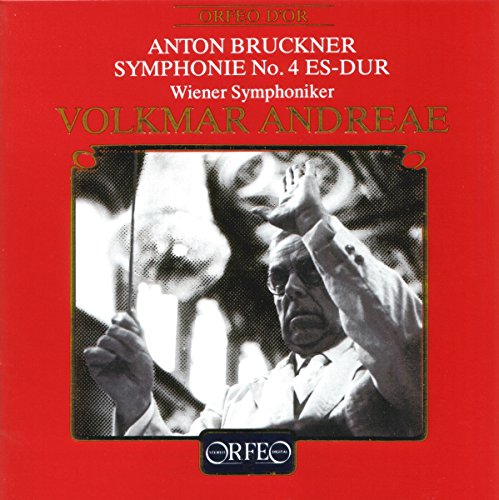 Red CD cover with black-and-white image of conductor leading an orchestra.
