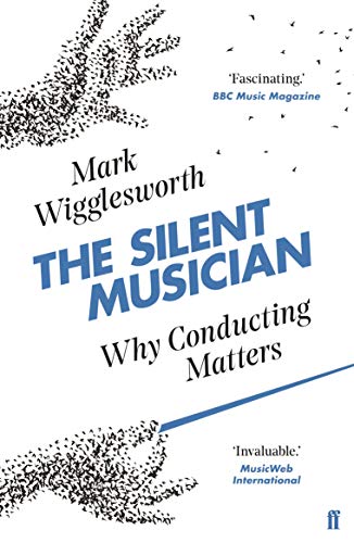 Book cover: "The Silent Musician" by Mark Wigglesworth, with bird imagery.