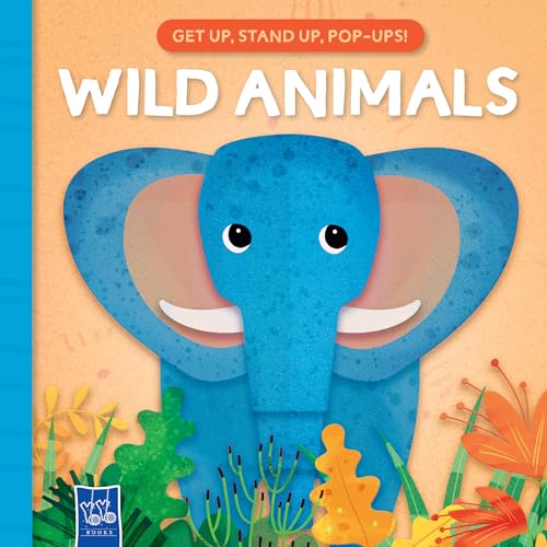 Cover of a children’s pop-up book featuring a blue elephant illustration.