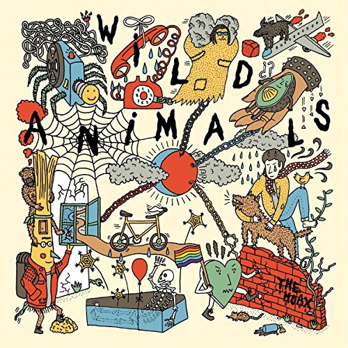 CD cover with colorful, chaotic illustration of animals and objects.
