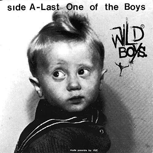 Black and white record sleeve featuring a young boy’s portrait.