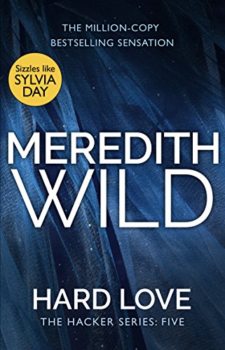 Book cover for “Hard Love” by Meredith Wild, with blue and white design.