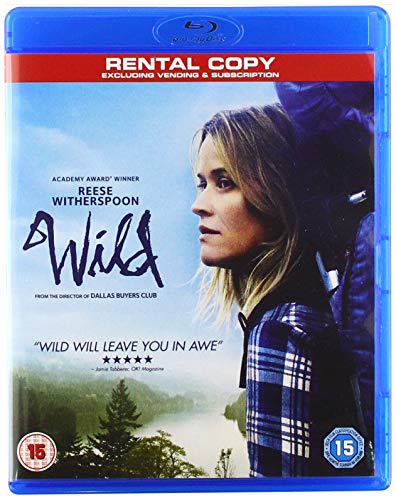 Wild" Blu-ray cover featuring Reese Witherspoon hiking with a backpack.