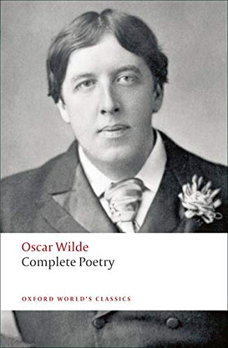 Book cover: Oscar Wilde’s “Complete Poetry” with portrait.