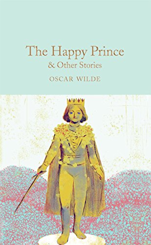 Book cover: “The Happy Prince” by Oscar Wilde, featuring a golden statue.