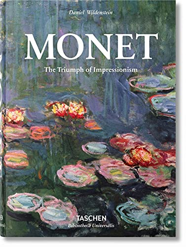 Book cover featuring Monet's water lilies painting with white title text on dark background.