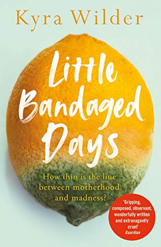 Book cover: "Little Bandaged Days" with an orange fruit background.
