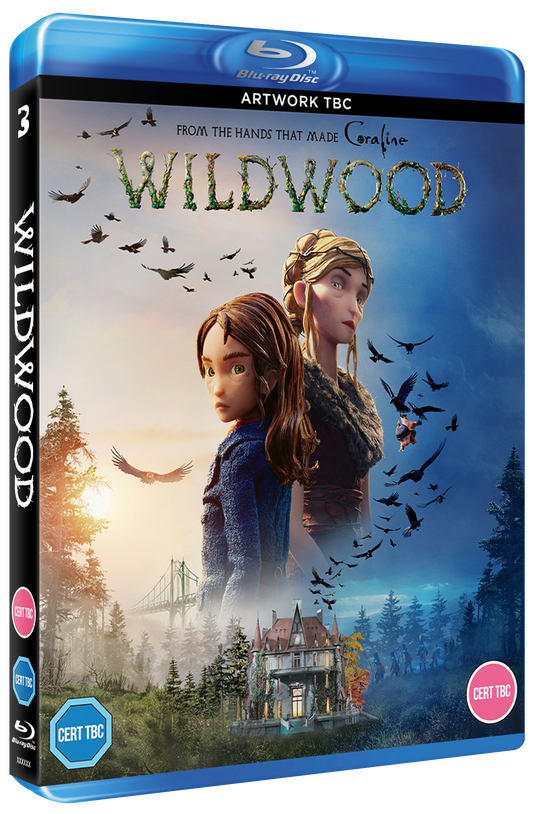 Blu-ray case for "Wildwood" featuring two animated characters in a forest.