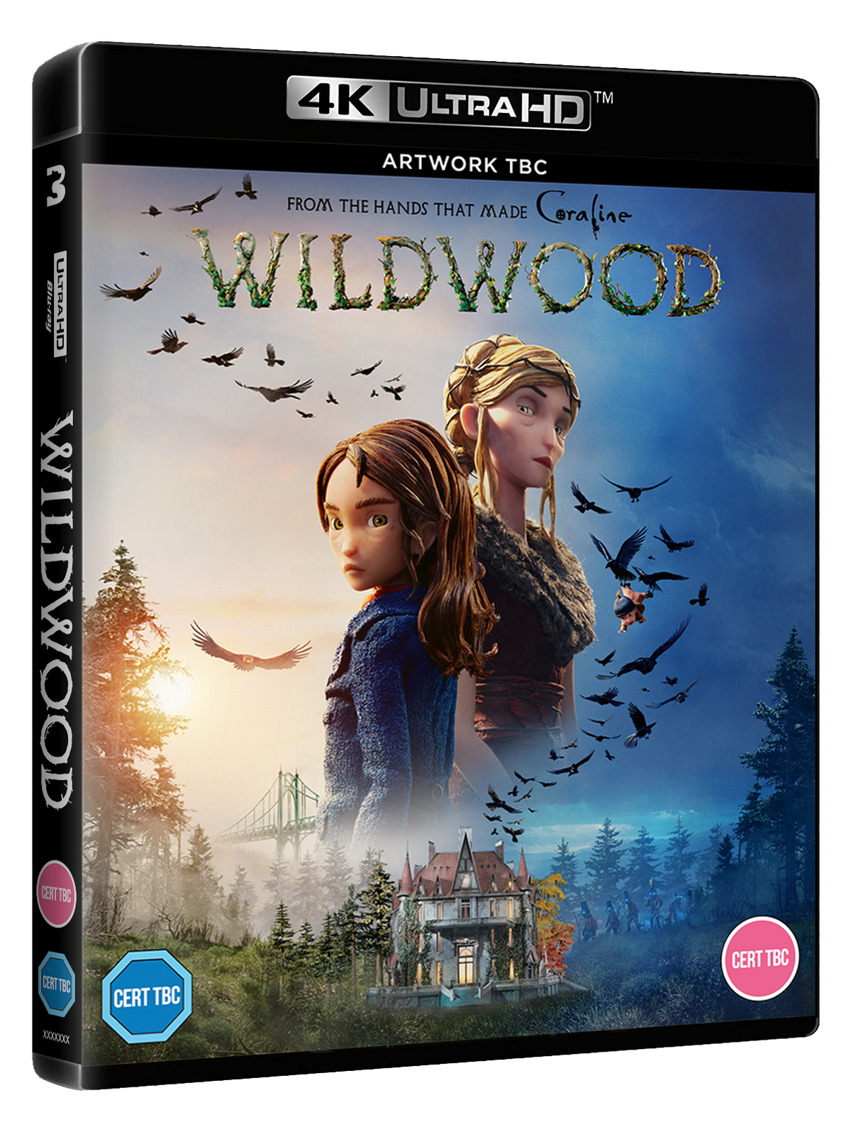 “Wildwood” UHD Blu-ray cover featuring two young women and a forest landscape.