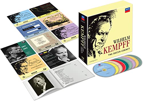 Wilhelm Kempff CD box set with portrait and multiple discs displayed.