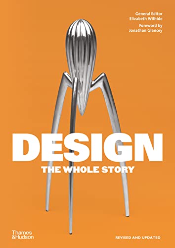Book cover with a metallic juicer on an orange background and white text.