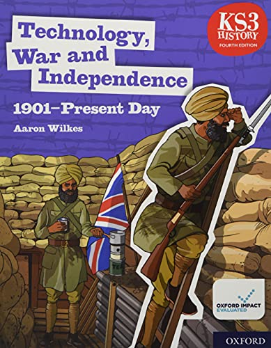 Textbook cover showing two soldiers in a trench with a British flag.
