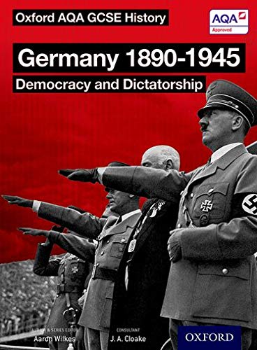 Textbook cover showing black and white photo of men in Nazi uniforms saluting.