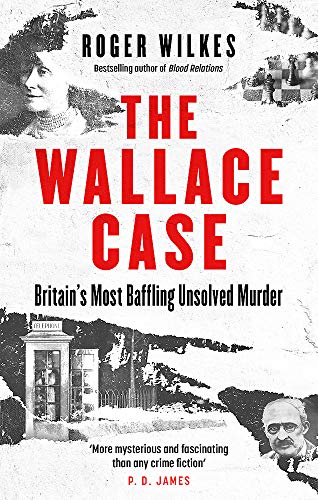 Book cover: "The Wallace Case" with a portrait and crime scene imagery.