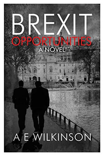 Book cover: “Brexit Opportunities” with silhouettes and a building.