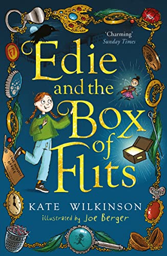 BookCCBook cover featuring a girl, a tiny fairy, and various vintage trinkets.