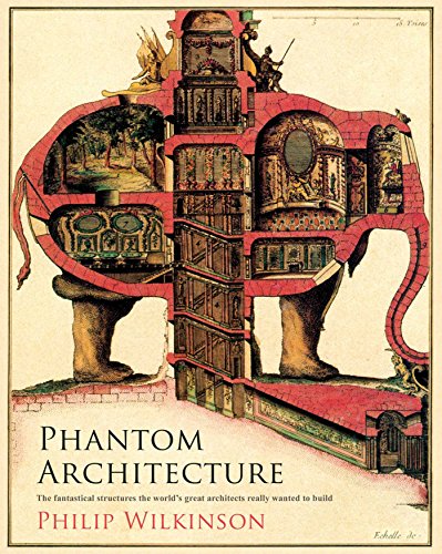 Cross-section of an elephant-shaped building with ornate interior details.