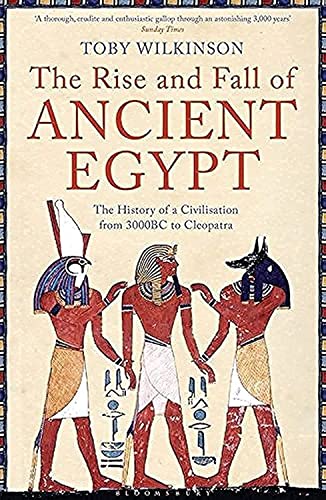 Book cover depicting three ancient Egyptian figures with hieroglyphs.