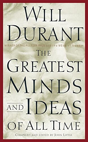 Book cover: "The Greatest Minds and Ideas of All Time" by Will Durant.