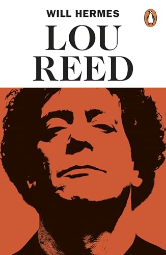 Book cover featuring a red and black portrait of Lou Reed.