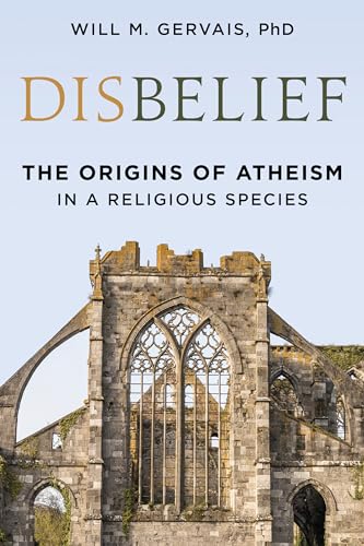 Book cover with title "Disbelief" and image of a stone church ruin.