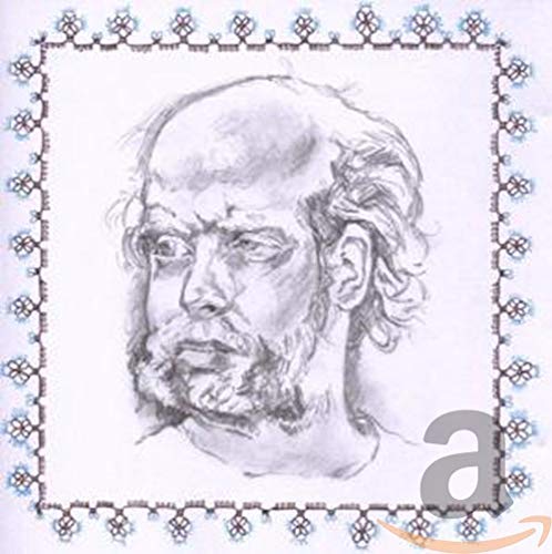 Pencil portrait of a man with beard, framed by a decorative border.