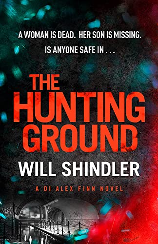Book cover for "The Hunting Ground" with red title and dark imagery.