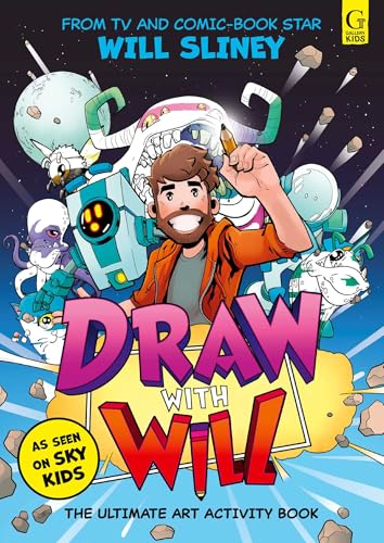Book cover featuring artist Will Sliney drawing with cartoon characters.