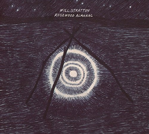 The image depicts a dark purple album cover with a stylized eye illustration.