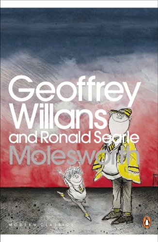 Book cover: “Molesworth” by Geoffrey Willans, illustrated with schoolboys.