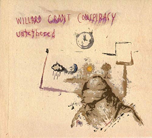 Album cover with abstract artwork, featuring a person's head and celestial elements.