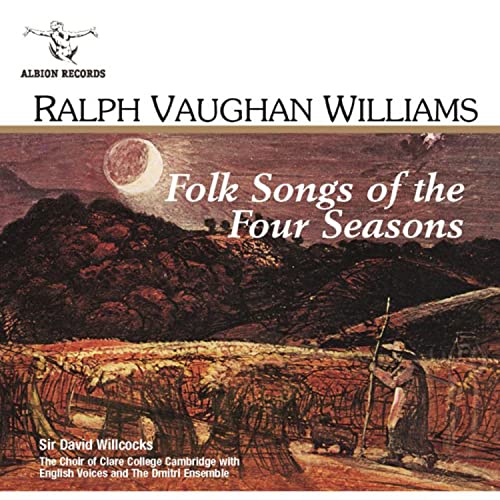CD cover: Vaughan Williams’ “Folk Songs of the Four Seasons” with harvest scene.