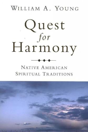 Book cover: “Quest for Harmony” with a landscape image below the title.