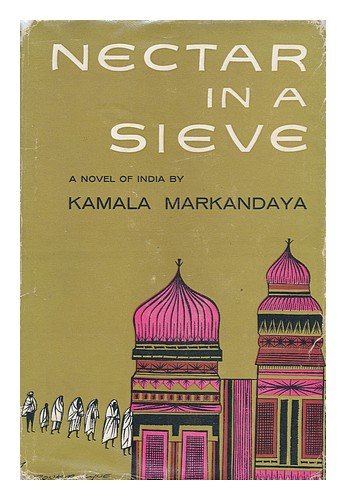 Book cover for "Nectar in a Sieve" with Indian architecture illustration.