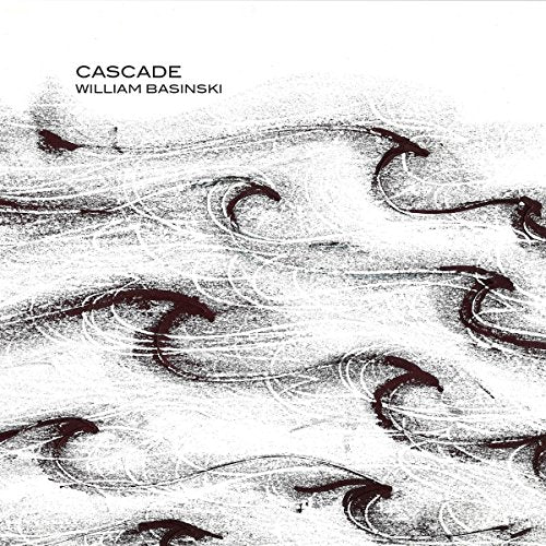 Album cover for Cascade by William Basinski featuring abstract dark wave patterns on white.