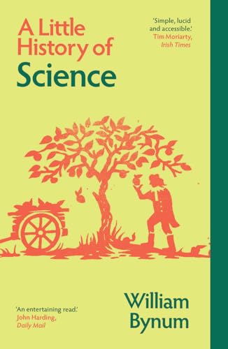 Book cover showing a silhouette of Isaac Newton under an apple tree on yellow.