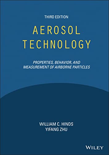 Book cover: "Aerosol Technology: Properties" third edition, blue background.
