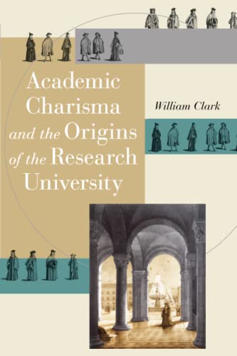 Book cover with academic figures and an arched university building.