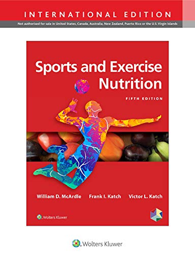 Book cover for “Sports and Exercise Nutrition,” fifth edition, with athlete image.