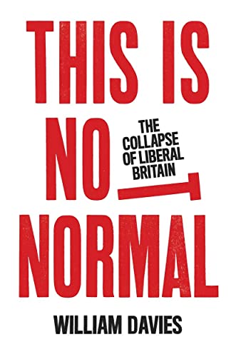 Book cover with bold red text: "This Is Not Normal" by William Davies.