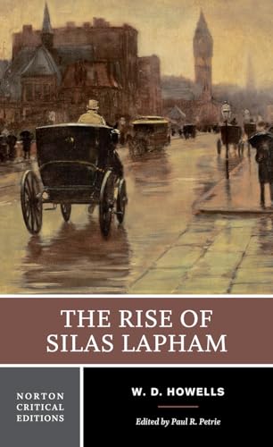Book cover: “The Rise of Silas Lapham” with a horse-drawn carriage scene.