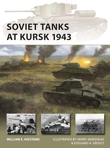 Book cover depicting Soviet tanks in battle at Kursk, 1943.