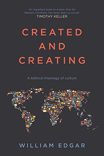 Book cover: "Created and Creating" with a world map of icons.