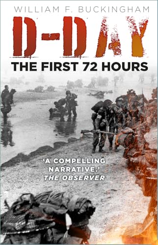 Book cover depicting soldiers wading ashore during D-Day landings.
