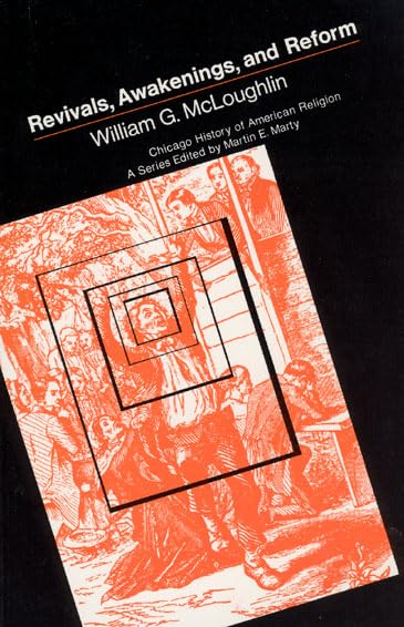 Book cover: "Revivals" by William G. McLaughlin, with red-toned historical illustration.
