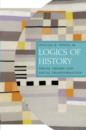 Book cover: "Logics of History" with abstract geometric background.