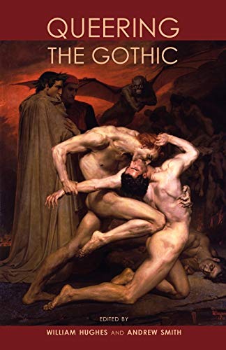 Book cover: “Queering the Gothic” with a dramatic, dark painting.