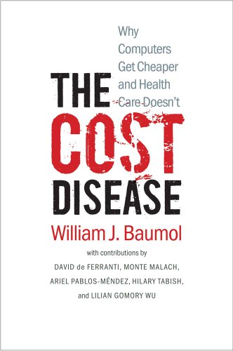 Book cover for The Cost Disease by William J. Baumol on a white background.